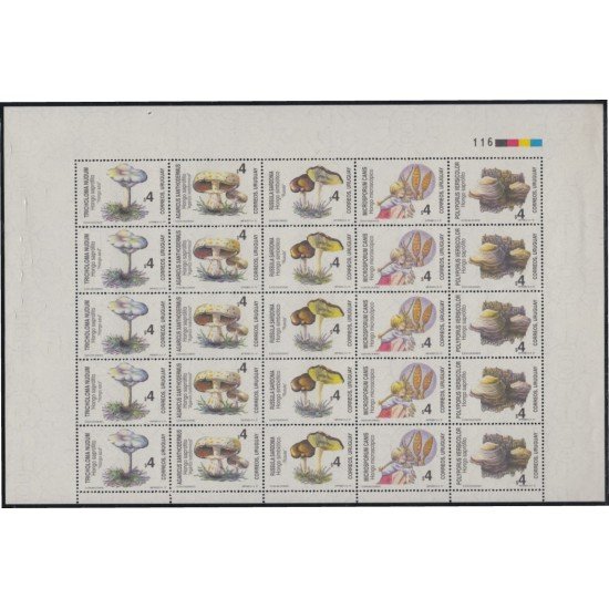 Uruguay 1603/07 1997 Hongos MNH