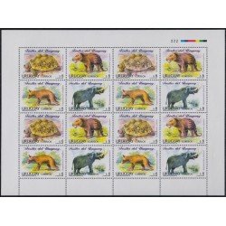 Uruguay 1708/11 1998 Fauna Fósiles MNH Uruguay 1708/11 1998 Fauna Fósiles MNH