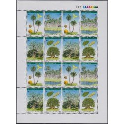 Uruguay 1712/15 1998 Flora árboles trees MNH Uruguay 1712/15 1998 Flora árboles trees MNH