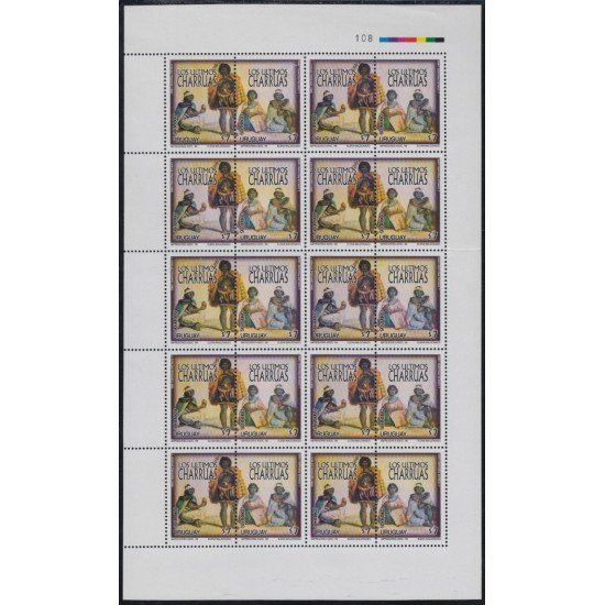 Uruguay 1827/28 1999 Los Indios Charruas MNH Uruguay 1827/28 1999 Los Indios Charruas MNH