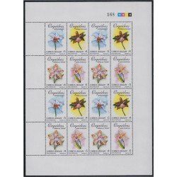 Uruguay 1884/87 2000 Flores Orquídeas Flowers MNH