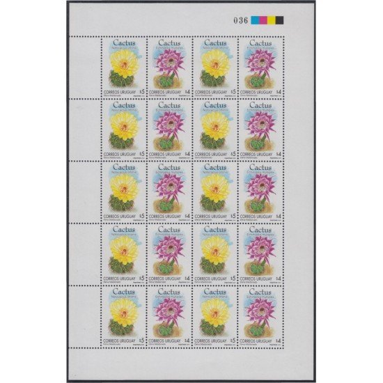 Uruguay 1907/08 2000 Flores Cactus Flowers MNH Uruguay 1907/08 2000 Flores Cactus Flowers MNH
