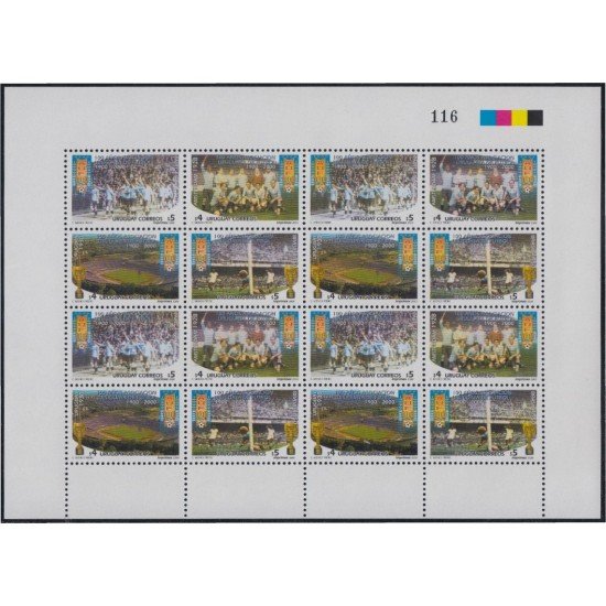 Uruguay 1909/12 2000 Centenario de la Asociación Uruguaya de Fútbol MNH