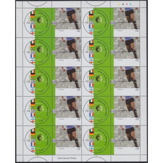 Uruguay 2010/11 2002 Copa del Mundo de Fútbol 2002 MNH Uruguay 2010/11 2002 Copa del Mundo de Fútbol 2002 MNH