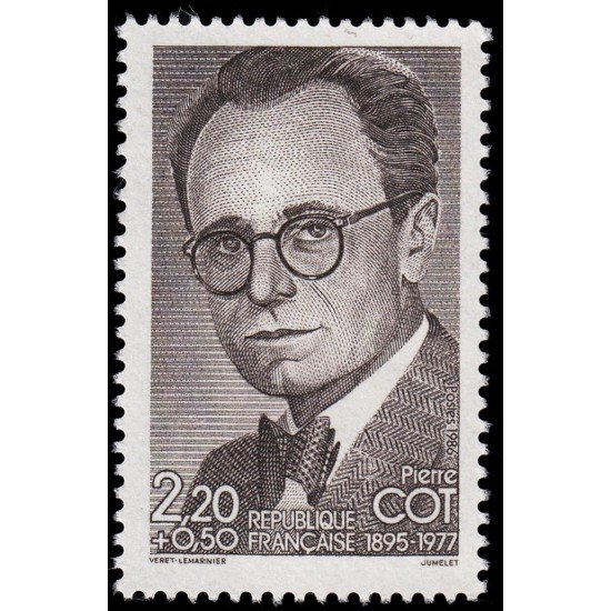France Francia 2406 1986 Homenaje a Pierre Cot MNH France Francia 2406 1986 Homenaje a Pierre Cot MNH