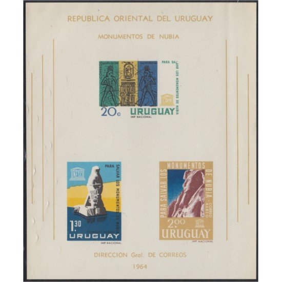Uruguay HB 11 1964 Monumentos de Nubia MNH Uruguay HB 11 1964 Monumentos de Nubia MNH