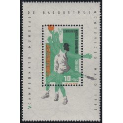 Uruguay HB 16 1967 5º Campeonato Mundial de basketball MNH