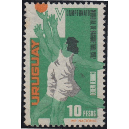 Uruguay SH 16 1967 5º Campeonato Mundial de basketball Usados Uruguay SH 16 1967 5º Campeonato Mundial de basketball Usados