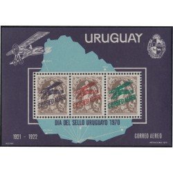 Uruguay HB 19 1970 Día del sello Uruguayo Alegoría de la justicia MNH Uruguay HB 19 1970 Día del sello Uruguayo Alegoría de la justicia MNH