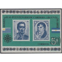Uruguay HB 24 1973 Homenaje del 4º Centenario de Córdoba Artigas y Belgrano MNH Uruguay HB 24 1973 Homenaje del 4º Centenario de Córdoba Artigas y Belgrano MNH