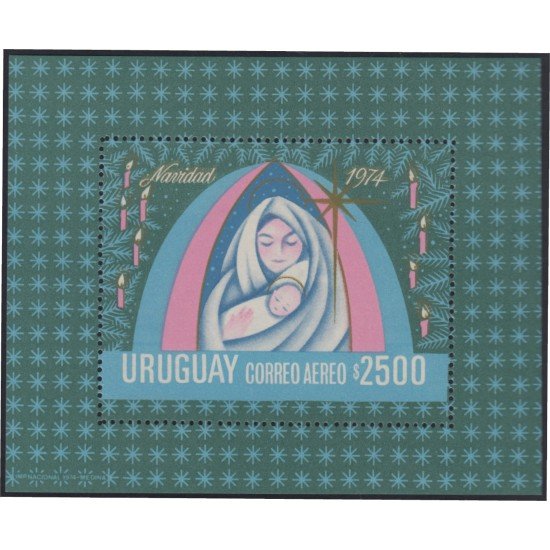 Uruguay HB 26 1974 Navidad Chritsmas MNH Uruguay HB 26 1974 Navidad Chritsmas MNH