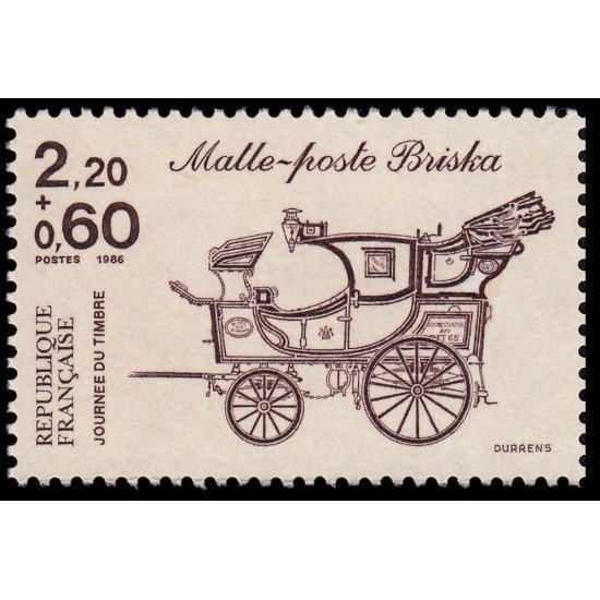France Francia 2410 1986 Día del sello MNH