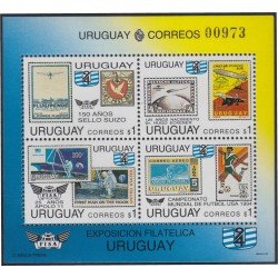 Uruguay HB 45 1993 Exposición Filatélica Int. Aniversarios y Eventos MNH Uruguay HB 45 1993 Exposición Filatélica Int. Aniversarios y Eventos MNH