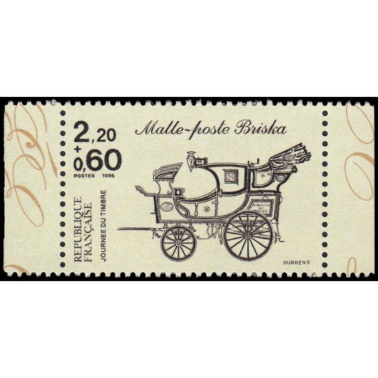 France Francia 2411 1986 Día del sello Sello de carnet MNH