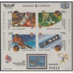 Uruguay HB 47 1994 Uruguay 94 Atletas de Deportes de Invierno MNH Uruguay HB 47 1994 Uruguay 94 Atletas de Deportes de Invierno MNH