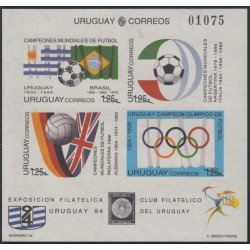 Uruguay HB 48 1994 Uruguay 94 Copa del mundo de fútbol en EU MNH Uruguay HB 48 1994 Uruguay 94 Copa del mundo de fútbol en EU MNH