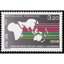 France Francia 2412 1986 Centro de Estudios Superiores sobre la América y Asia modernas MNH
