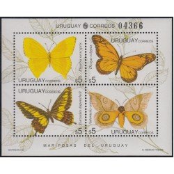 Uruguay HB 52 1995 Mariposas Butterflies MNH Uruguay HB 52 1995 Mariposas Butterflies MNH