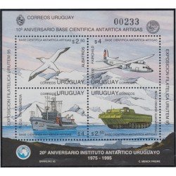 Uruguay HB 54 1995 10º Aniversario de la base científica Antártica Uruguaya MNH Uruguay HB 54 1995 10º Aniversario de la base científica Antártica Uruguaya MNH