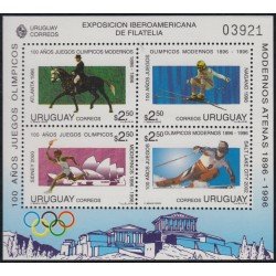 Uruguay HB 60 1996 Centenario de juegos olímpicos modernos MNH Uruguay HB 60 1996 Centenario de juegos olímpicos modernos MNH
