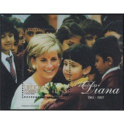 Uruguay HB 68 1998 Princesa Diana MNH Uruguay HB 68 1998 Princesa Diana MNH