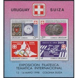 Uruguay HB 69 1998 Exp. Filatélica Temática Internacional Uruguay-Suiza MNH Uruguay HB 69 1998 Exp. Filatélica Temática Internacional Uruguay-Suiza MNH