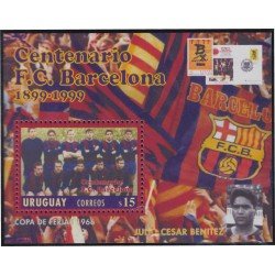 Uruguay HB 73 1999 Centenario del Club de Fútbol F.C Barcelona MNH Uruguay HB 73 1999 Centenario del Club de Fútbol F.C Barcelona MNH