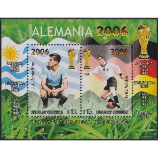 Uruguay HB 79 2003 Partidos clasificatorios para la Copa Mundial de Fútbol MNH Uruguay HB 79 2003 Partidos clasificatorios para la Copa Mundial de Fútbol MNH