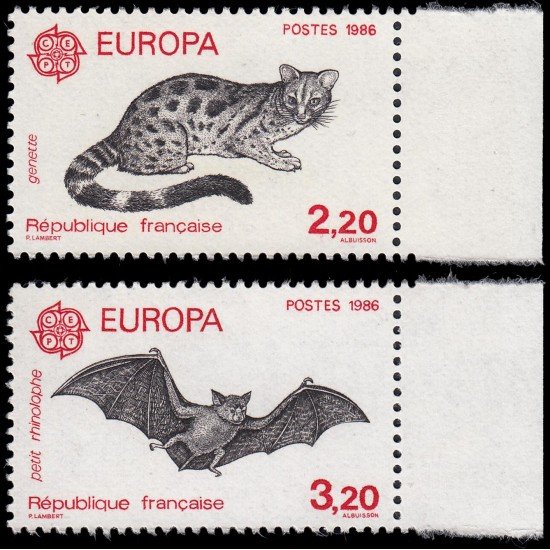 France Francia 2416/17 1986 Europa Protección de la naturaleza y del medioambiente MNH France Francia 2416/17 1986 Europa Protección de la naturaleza y del medioambiente MNH