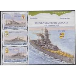 Uruguay HB 89 2009 70º Aniversario de la batalla naval de Río de Plata MNH Uruguay HB 89 2009 70º Aniversario de la batalla naval de Río de Plata MNH