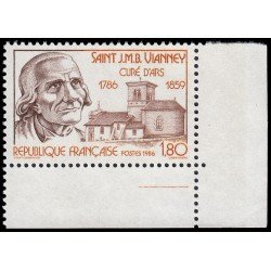 France Francia 2418 1986 Bicentenario del nacimiento de St. J.M.B. Vianney MNH