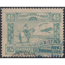 Uruguay A- 9 1925 Centenario de la batalla de Rincón Usado Uruguay A- 9 1925 Centenario de la batalla de Rincón Usado