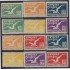 Uruguay A- 14/25 1928 Serie antigua pájaro bird MNH