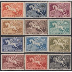 Uruguay A- 27/38 1929 Serie antigua Pegaso MNH