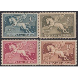 Uruguay A- 56/59 1931 Serie antigua Pegaso MH Uruguay A- 56/59 1931 Serie antigua Pegaso MH