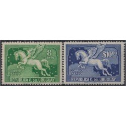 Uruguay A- 97/98 1943 Serie antigua Pegaso MNH Uruguay A- 97/98 1943 Serie antigua Pegaso MNH