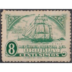 Uruguay A- 110 1945 Velero El Eolo MNH Uruguay A- 110 1945 Velero El Eolo MNH