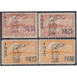 Uruguay A- 111/14 1945 Victoria de aliados MH Uruguay A- 111/14 1945 Victoria de aliados MH