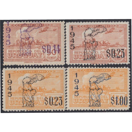Uruguay A- 111/14 1945 Victoria de aliados MH Uruguay A- 111/14 1945 Victoria de aliados MH