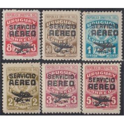 Uruguay A- 116/21 1945 Timbres de Franqueo Postal MNH Uruguay A- 116/21 1945 Timbres de Franqueo Postal MNH