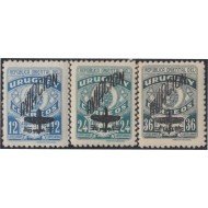 Uruguay A- 140/42 1948 Timbres de Franqueo Postal MH