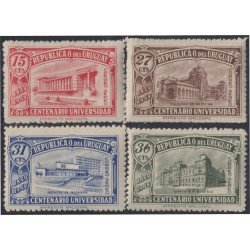 Uruguay A- 143/146 1949 Centenario de la Universidada de Montevideo MNH