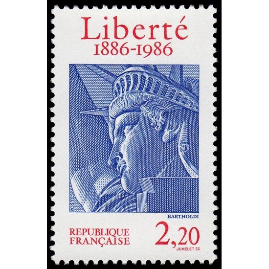 France Francia 2421 1986 Centenario de la erección de la estatua de la Libertad en New York MNH France Francia 2421 1986 Centenario de la erección de la estatua de la Libertad en New York MNH