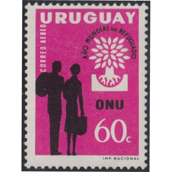 Uruguay A- 206 1960 Año Mundial del refugiado MNH Uruguay A- 206 1960 Año Mundial del refugiado MNH