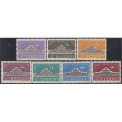 Uruguay A- 213/19 1961 Aeropuerto Internacional de Carrasco MNH
