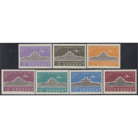 Uruguay A- 213/19 1961 Aeropuerto Internacional de Carrasco MNH Uruguay A- 213/19 1961 Aeropuerto Internacional de Carrasco MNH