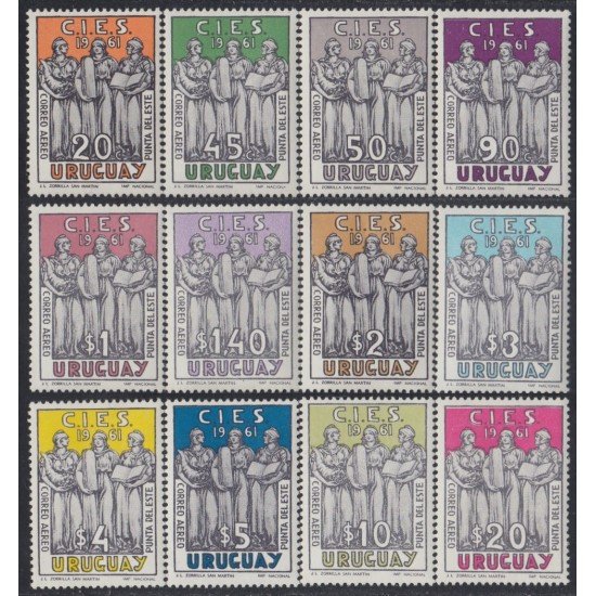 Uruguay A- 220/31 1961 Conferencia de la Comisión económica para América Latina MNH Uruguay A- 220/31 1961 Conferencia de la Comisión económica para América Latina MNH