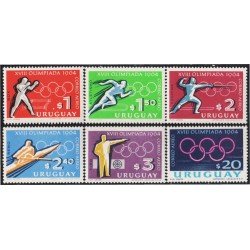 Uruguay A- 271/76 1965 Juegos Olímpicos de Tokyo MNH