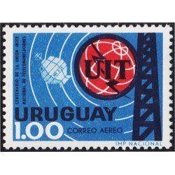 Uruguay A- 277 1966 100 Años de la Unión Internacional de Telecomunicaciones MNH