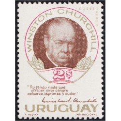 Uruguay A- 278 1966 Muerte del señor Winston Churchill MNH